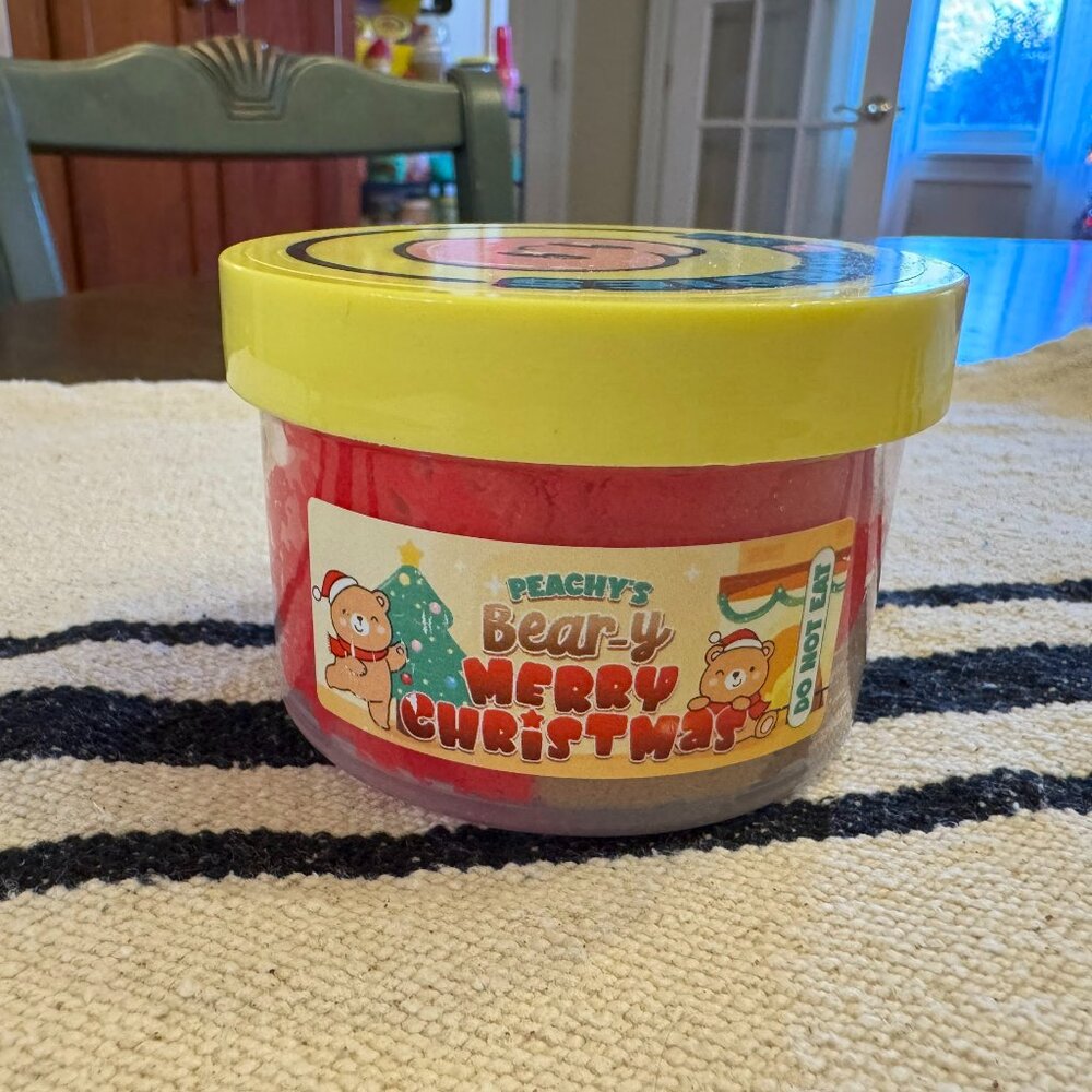 Peachybbies Peachy's Beary Merry Christmas Slime